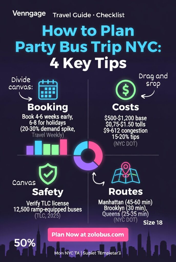 How to Plan Party Bus Trip NYC 2025: Your Guide to an Unforgettable Night 4 Infographic how to plan party bus trip NYC