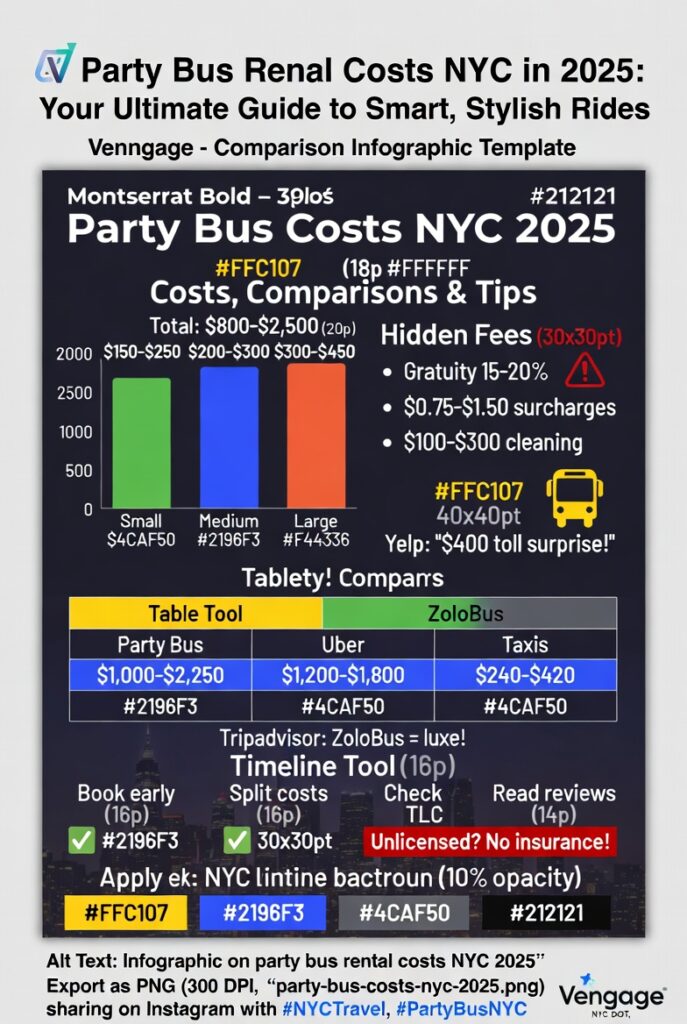 Party Bus Rental Costs NYC in 2025: Your Ultimate Guide to Smart, Stylish Rides 4 Infographic party bus rental costs NYC