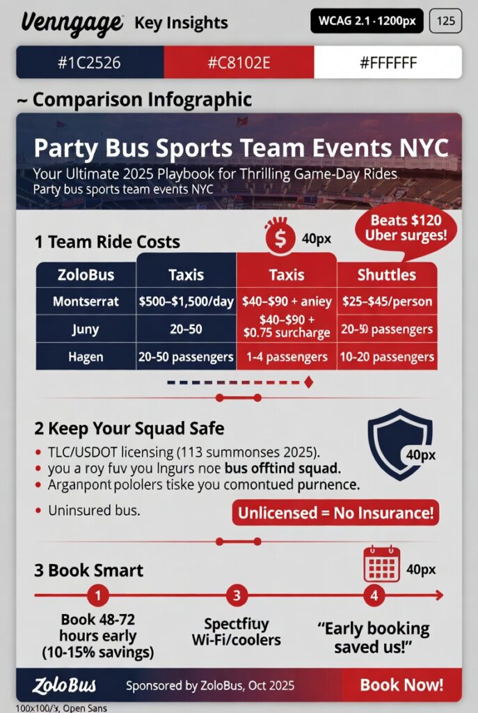 Party Bus Sports Team Events NYC: Your Ultimate 2025 Playbook for Thrilling Game-Day Rides 4 Infographic party bus sports team events NYC