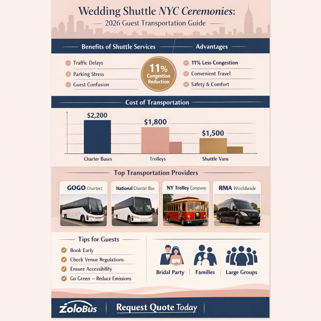 Wedding Shuttle NYC Ceremonies 2026: A Practical Guide for Your Big Day 4 Infographic wedding shuttle NYC ceremonies