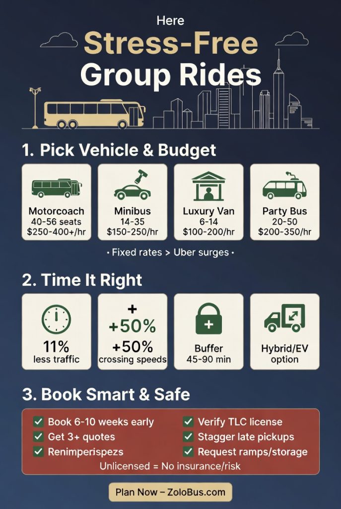 Ultimate Event Shuttle Manhattan Venues Guide 2026: Effortless & Stress-Free Group Transport for Weddings, Corporate Events & Conventions 4 Infographic event shuttle Manhattan venues