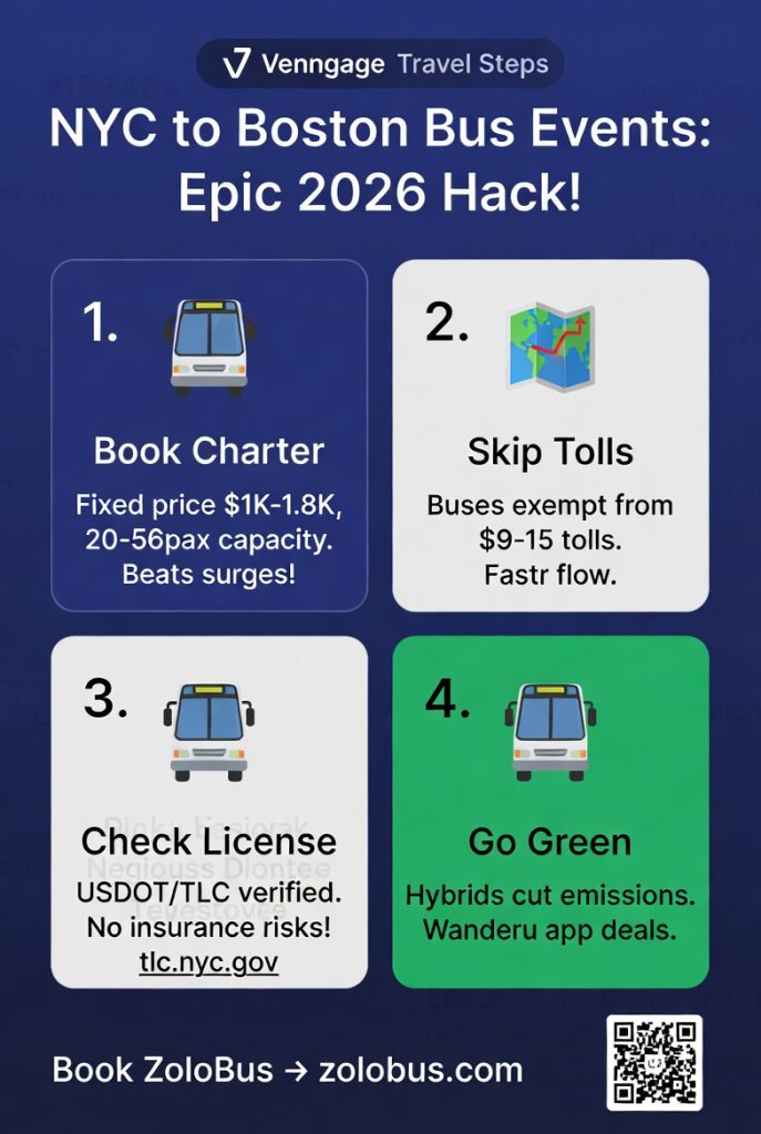 Infographic NYC to Boston bus events