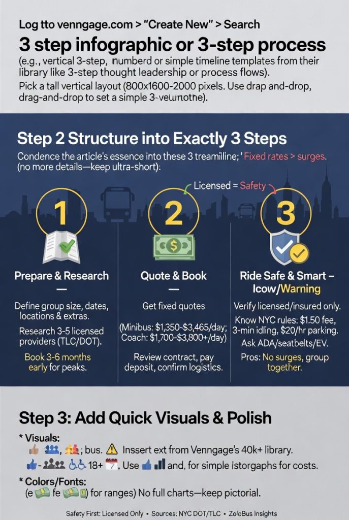 How to Book a Bus Rental in NYC: Your Easy Step-by-Step Guide for 2026 4 Infographic how to book a bus rental in nyc