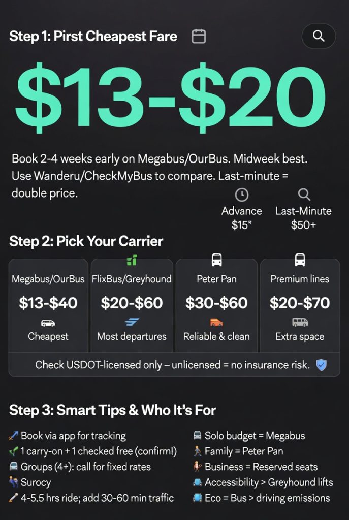 How to Book an NYC to DC Bus in 2026 – The Ultimate Hassle-Free & Affordable Guide from Someone Who’s Done It Too Many Times 4 Infographic how to book an nyc to dc bus