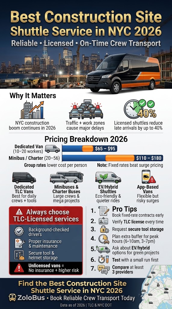 Best Construction Site Shuttle Service in NYC 2026 4 Infographic best construction site shuttle service in NYC 2026