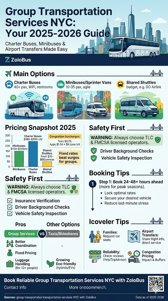 Group Transportation Services NYC: 5 Proven Seasonal Booking Secrets for 2026 5 Infographic group transportation services NYC
