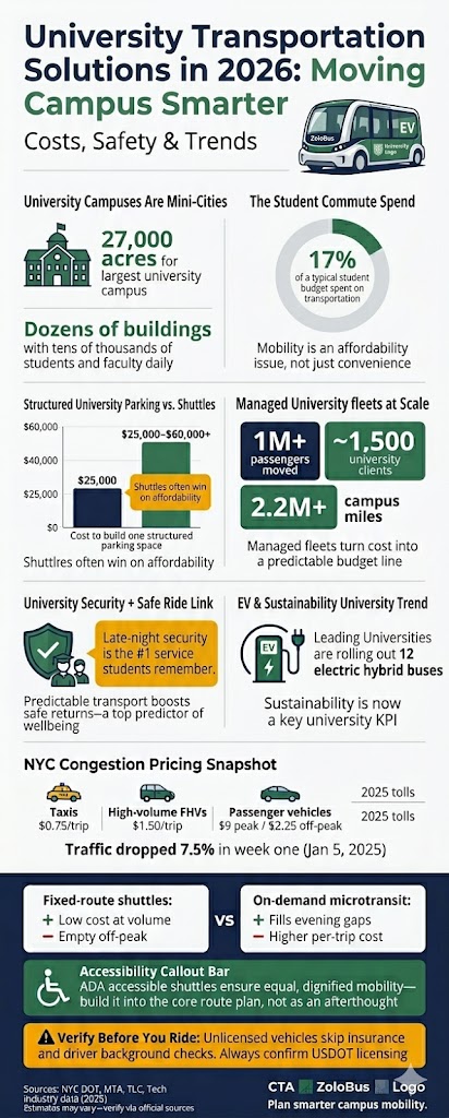 University Transportation Solutions: 5 Proven Seasonal Booking Strategies for 2026 5 Infographic university transportation solutions