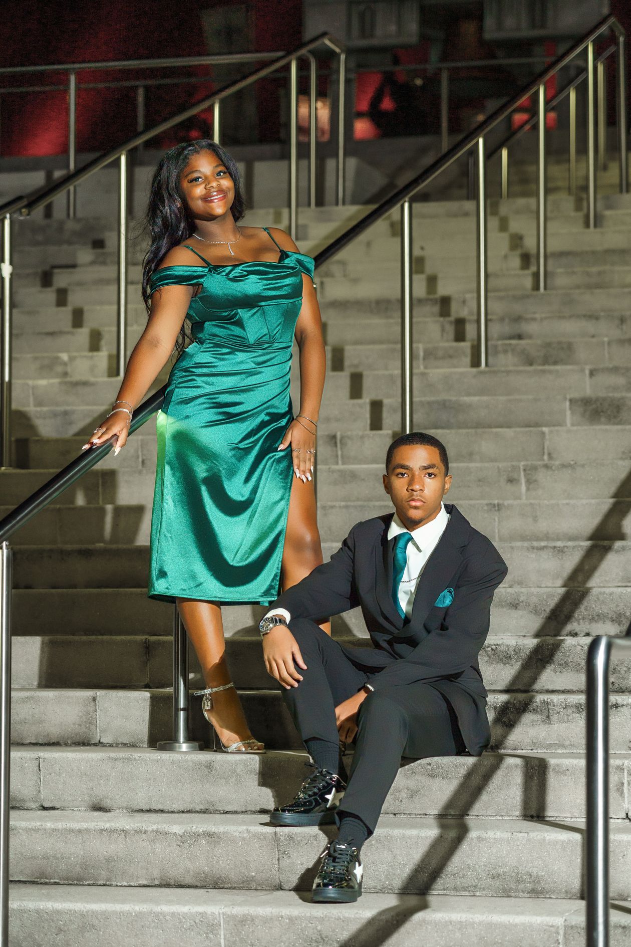 Prom and homecoming transportation Millville NJ - teens in formal attire