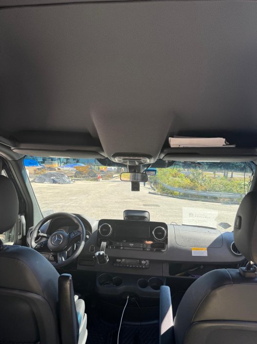 Mercedes Sprinter driver cabin - Zolo professional driver service