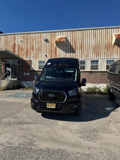Ford Transit van front view - Zolo group transportation New Jersey
